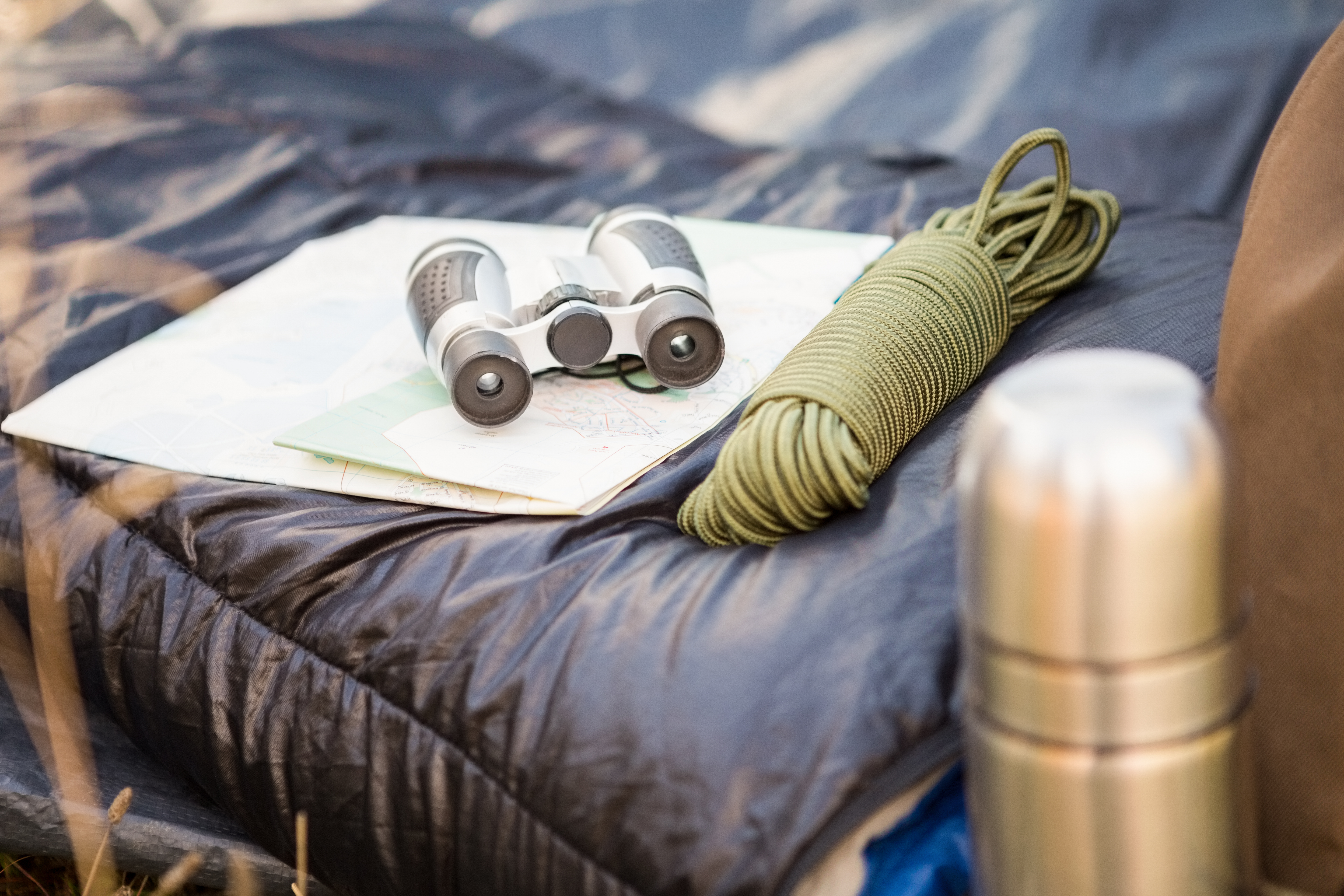 Outdoor gear pack prepared for utility use